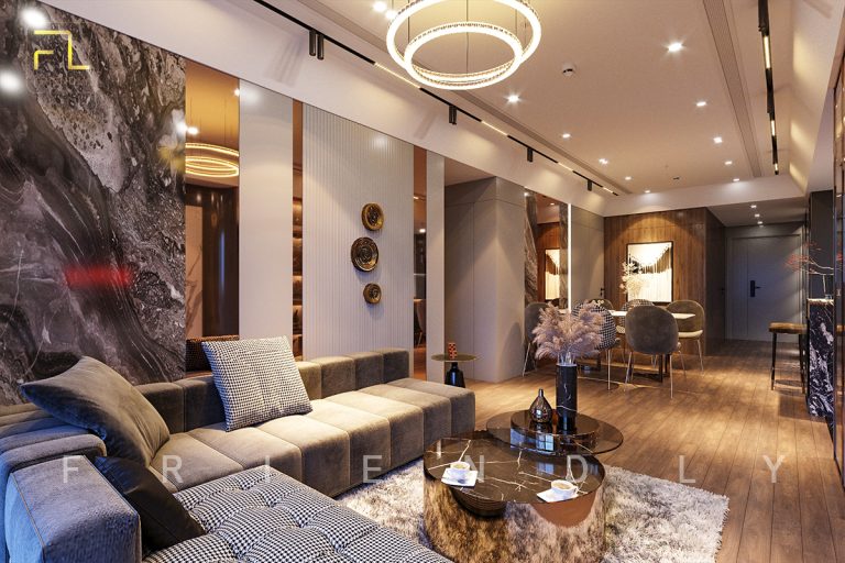 Thiết kế căn hộ 106m2 RESIDENCE